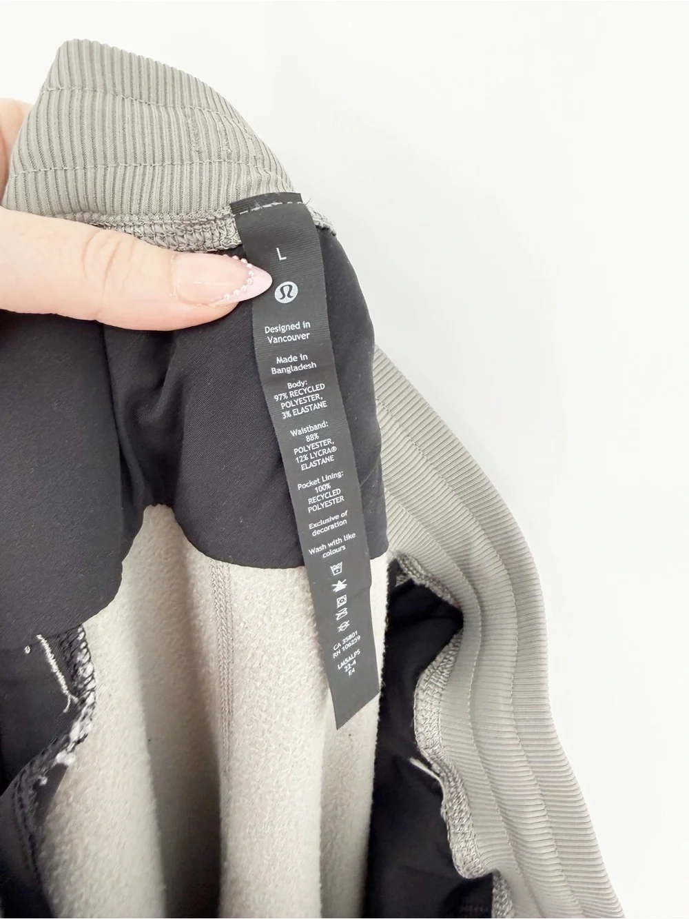 Lululemon Polar Fleece Joggers Men's L Gull Grey Loungewear